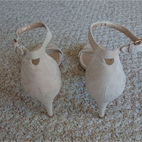 Stuart Weitzman NUDIST II SANDAL 75 in suede leather size 7.5 - Picture 7 of 12